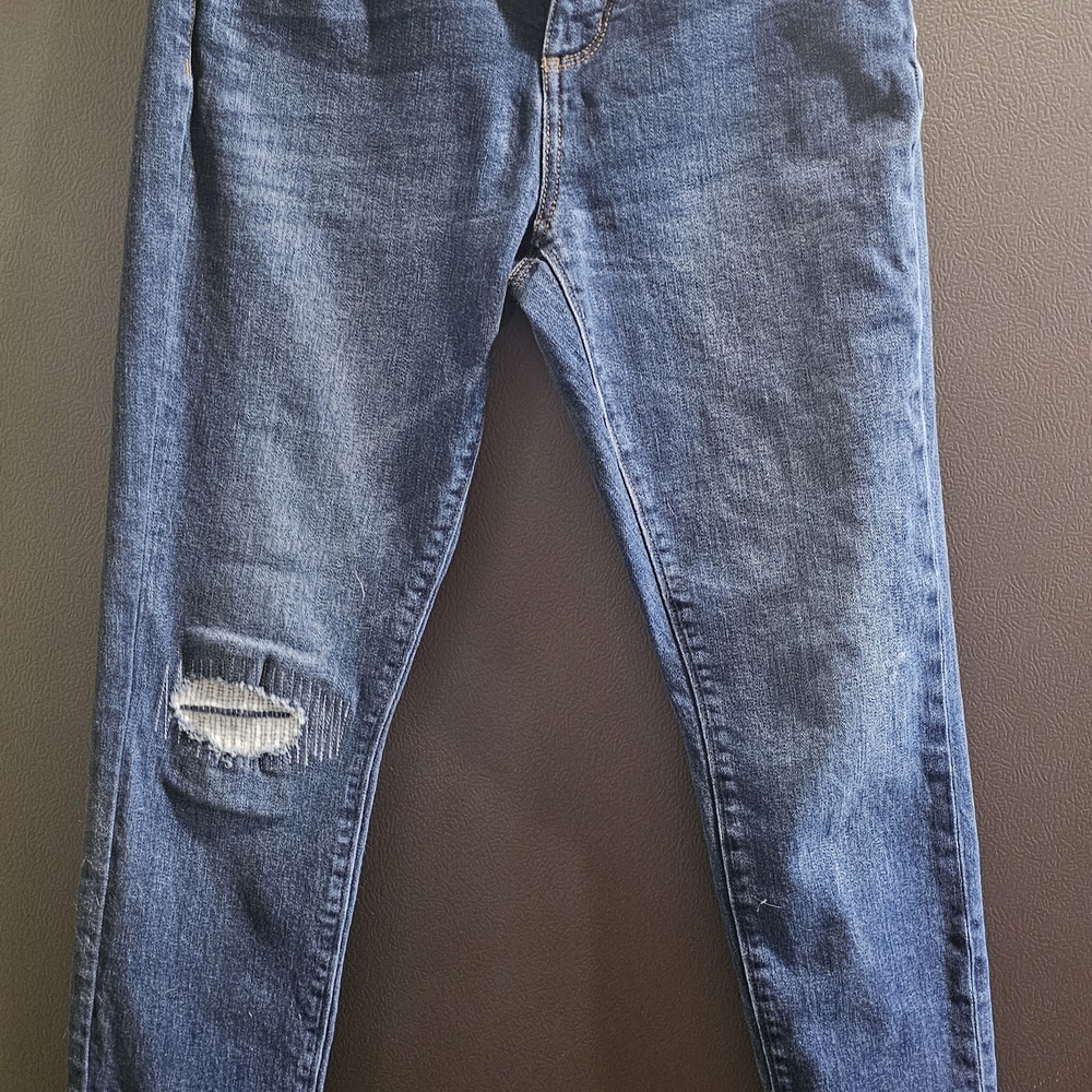 Men's Blue Distressed Jeans